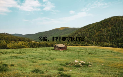 今晚, 村里要摆庆功宴