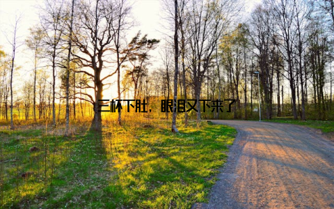 三杯下肚, 眼泪又下来了