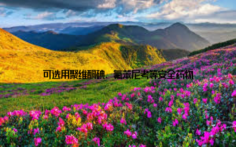 可选用聚维酮碘、氟苯尼考等安全药物