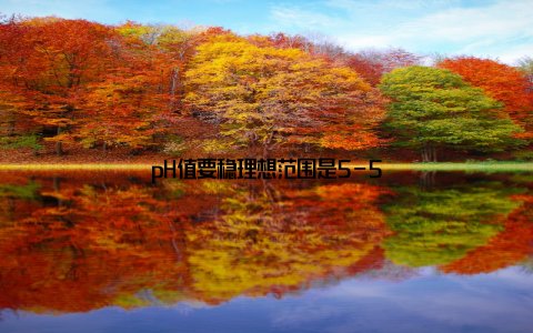 pH值要稳理想范围是5-5