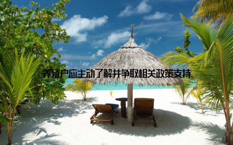 养殖户应主动了解并争取相关政策支持