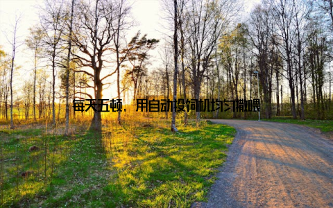 每天五顿, 用自动投饲机均匀撒喂