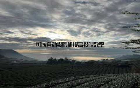 可以自动投喂机提高投喂效率