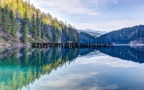 实践教学条件直接影响就业竞争力